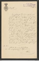 k.k. naturhistorisches Hofmuseum, Intendanzakten 1885-1896 (Hauer), Aktenzahl Z.522/1893, Seite 1